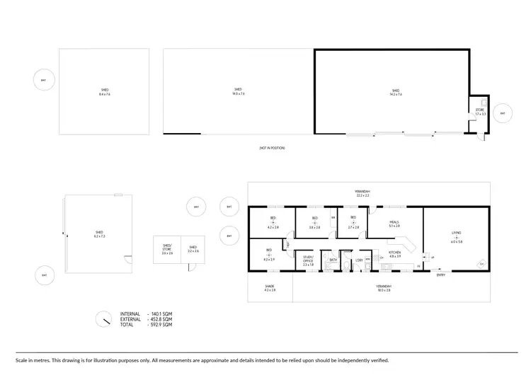 Floorplan of Homely house listing, 193 McHenery Road, Jupiter Creek SA 5153