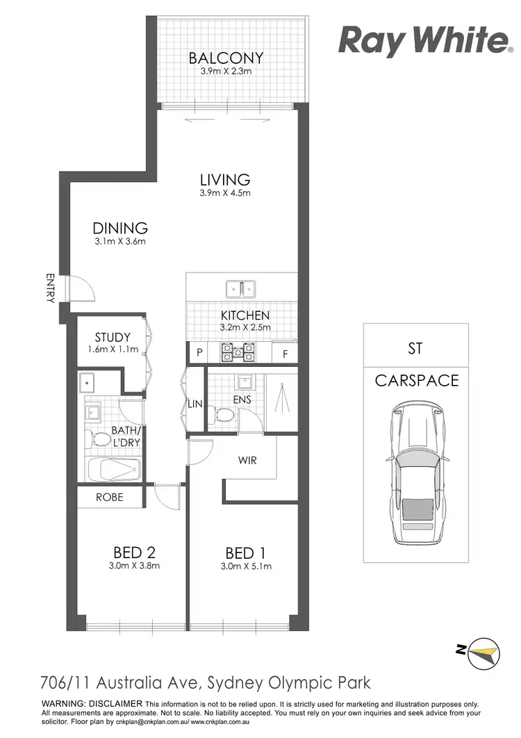 Floorplan of Homely apartment listing, 706/11 Australia Avenue, Sydney Olympic Park NSW 2127