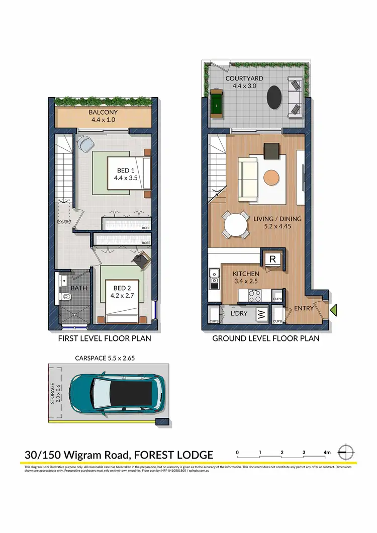 Floorplan of Homely townhouse listing, 30/150 Wigram Road, Forest Lodge NSW 2037