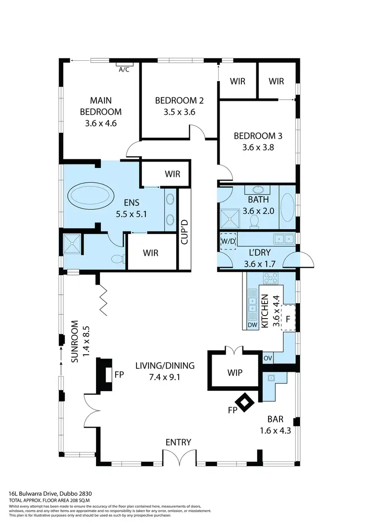 Floorplan of Homely house listing, 'Kalyptos' 16L Bulwarra Drive, Dubbo NSW 2830