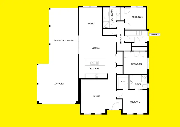Floorplan of Homely house listing, 36 Betty Krake Drive, Red Cliffs VIC 3496