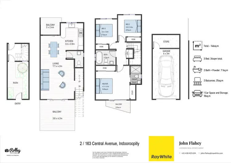 Floorplan of Homely unit listing, 2/163 Central Avenue, Indooroopilly QLD 4068