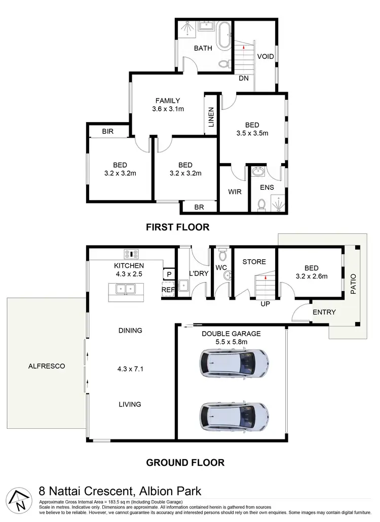 Floorplan of Homely house listing, 8 Nattai Crescent, Albion Park NSW 2527