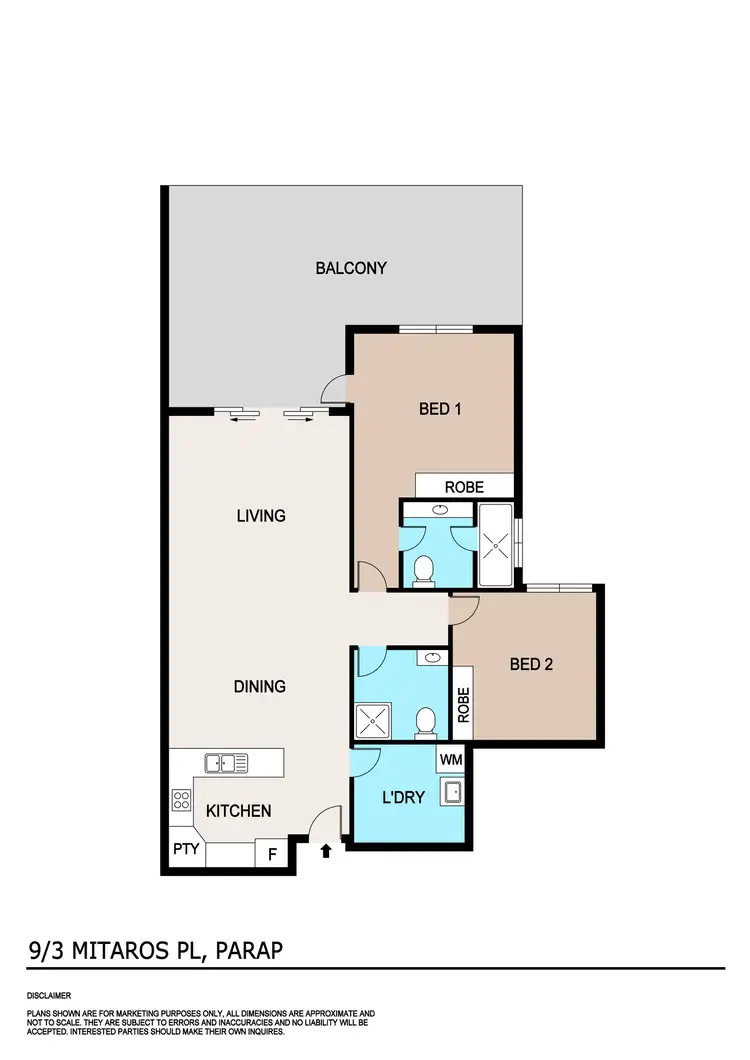 Floorplan of Homely apartment listing, 9/3 Mitaros Place, Parap NT 820