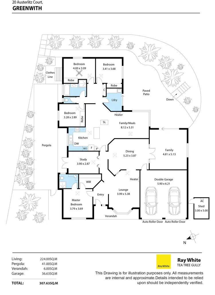 Floorplan of Homely house listing, 20 Austerlitz Court, Greenwith SA 5125