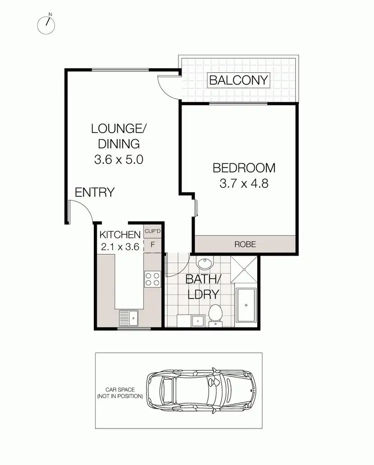 Floorplan of Homely apartment listing, 7/276 Penshurst Street, North Willoughby NSW 2068