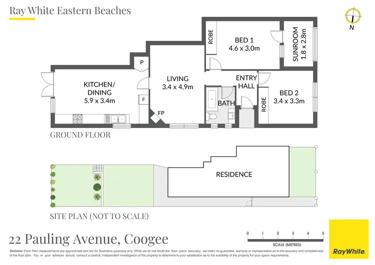 Floorplan of Homely house listing, 22 Pauling Avenue, Coogee NSW 2034