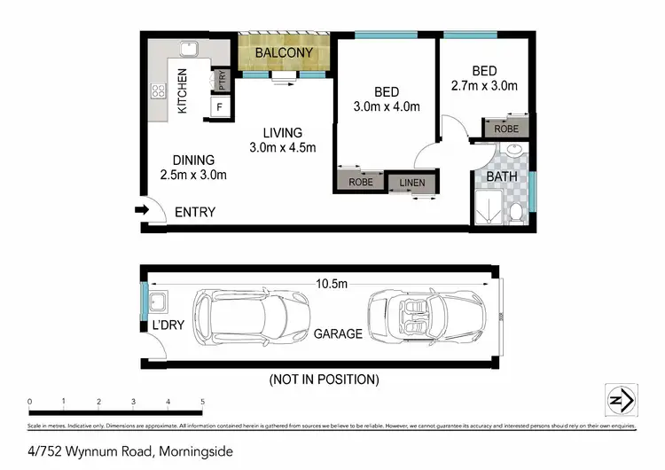 Floorplan of Homely apartment listing, 4/752 Wynnum Road, Morningside QLD 4170