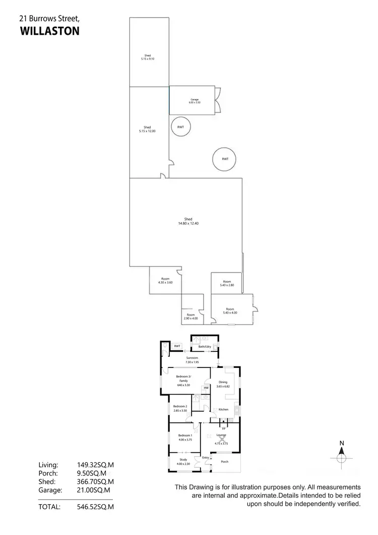 Floorplan of Homely house listing, 21 Burrows Street, Willaston SA 5118