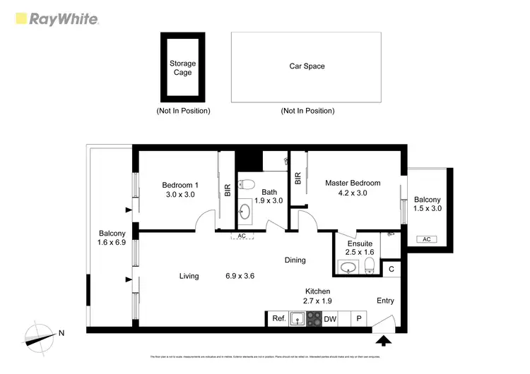 Floorplan of Homely apartment listing, 301/1525 Dandenong Road, Oakleigh VIC 3166