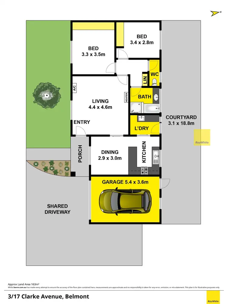 Floorplan of Homely unit listing, 3/17-19 Clarke Avenue, Belmont VIC 3216