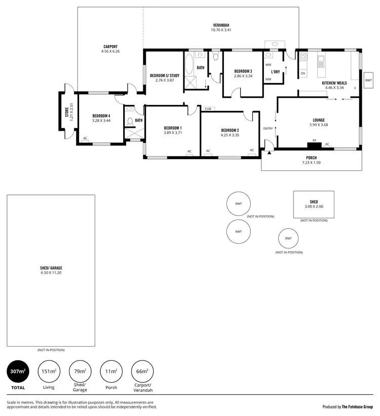 Floorplan of Homely house listing, 43 Wattle Tree Road, Bridgewater SA 5155