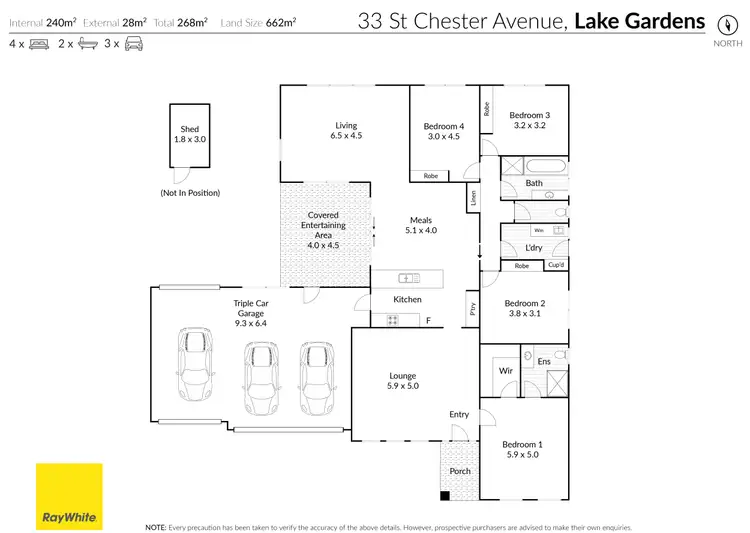 Floorplan of Homely house listing, 33 St Chester Avenue, Lake Gardens VIC 3355