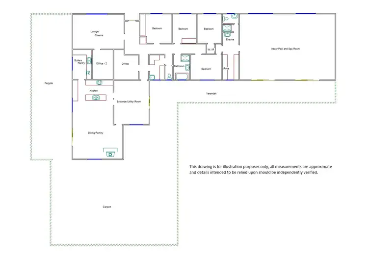 Floorplan of Homely house listing, 20 Hubl Road, Bordertown SA 5268