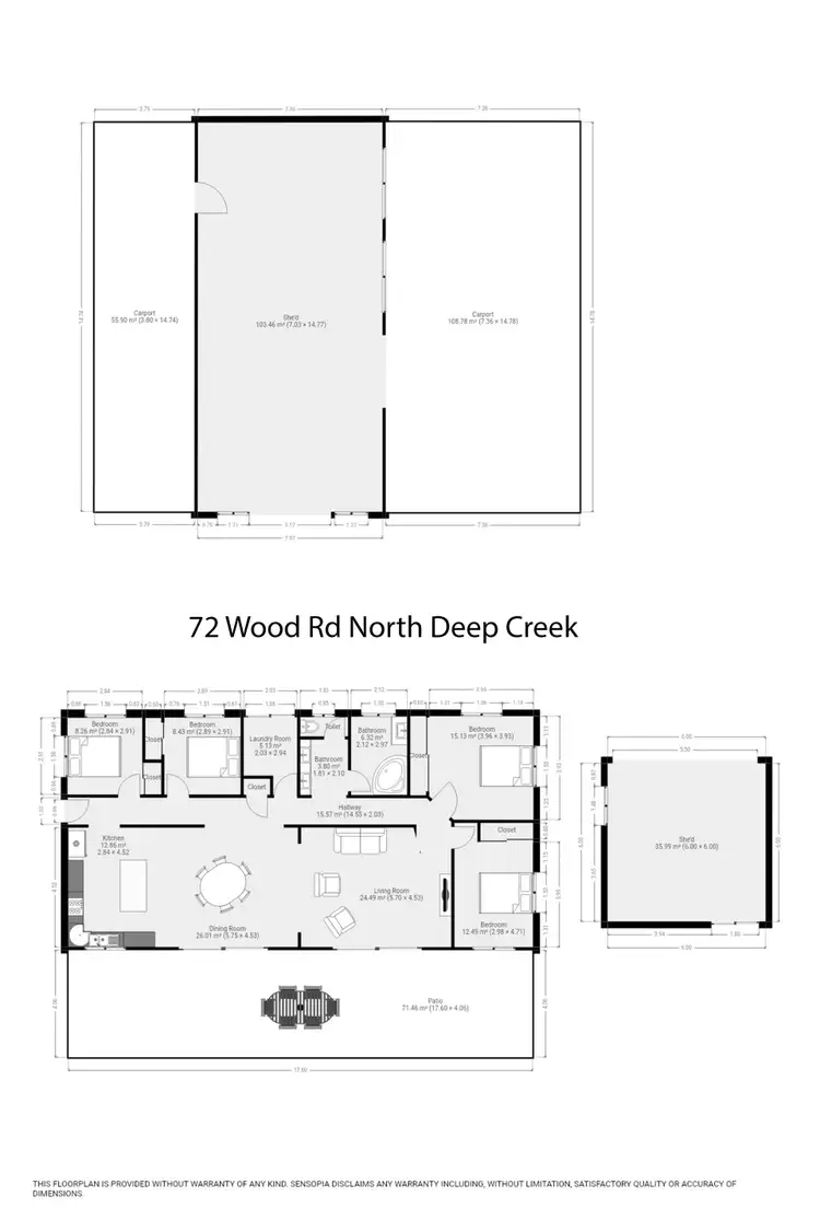 Floorplan of Homely rural property listing, 72 Wood Road, North Deep Creek QLD 4570