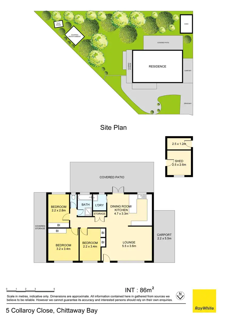 Floorplan of Homely house listing, 5 Collaroy Close, Chittaway Bay NSW 2261