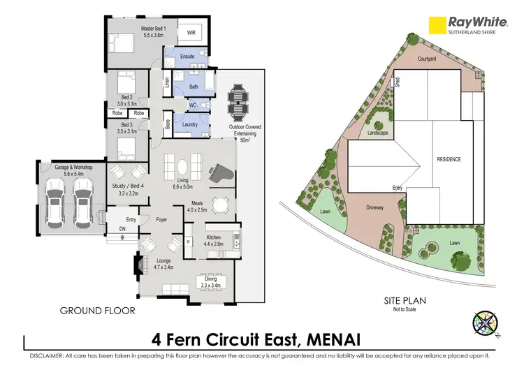 Floorplan of Homely house listing, 4 Fern Circuit East, Menai NSW 2234