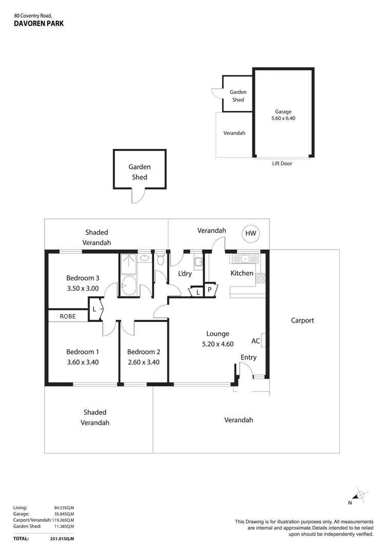 Floorplan of Homely house listing, 80 Coventry Road, Davoren Park SA 5113