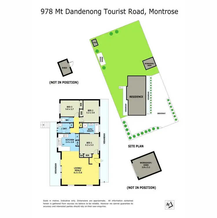 Floorplan of Homely house listing, 978 Mount Dandenong Tourist Road, Montrose VIC 3765