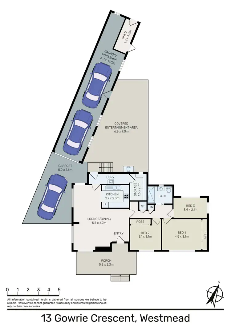 Floorplan of Homely house listing, 13 Gowrie Crescent, Westmead NSW 2145