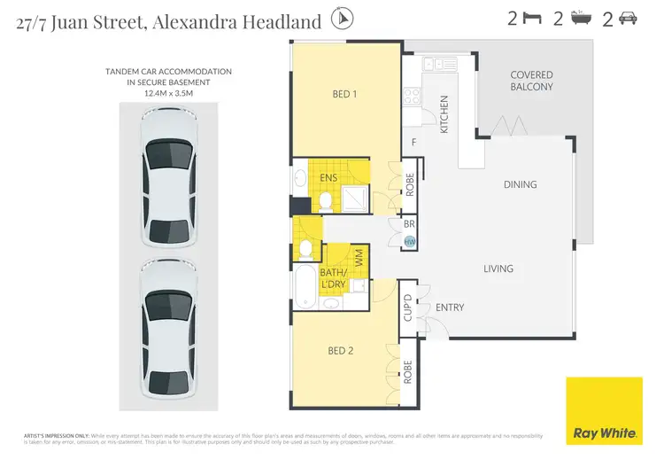 Floorplan of Homely unit listing, 27/7 Juan Street, Alexandra Headland QLD 4572