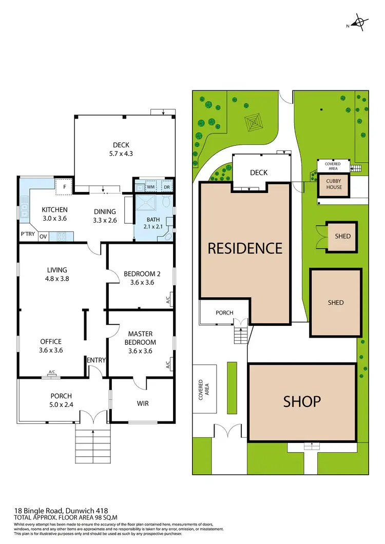 Floorplan of Homely house listing, 18 Bingle Road, Dunwich QLD 4183