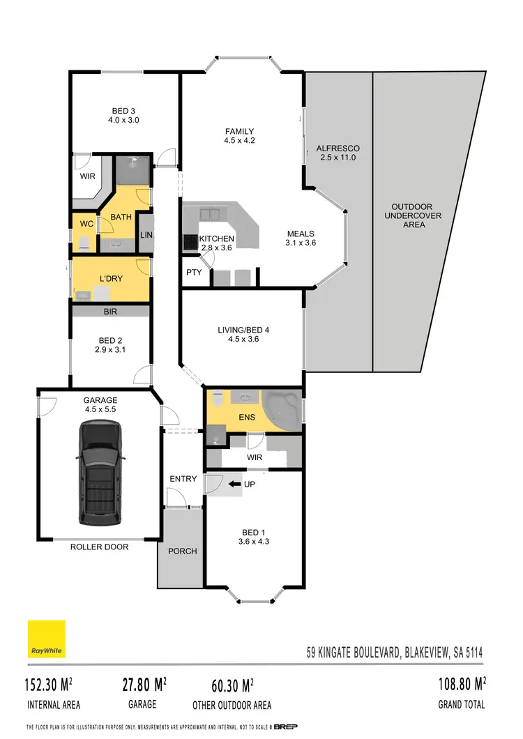 Floorplan of Homely house listing, 59 Kingate Boulevard, Blakeview SA 5114