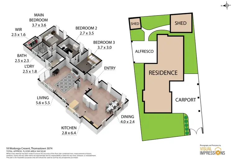 Floorplan of Homely house listing, 18 Wodonga Crescent, Thomastown VIC 3074