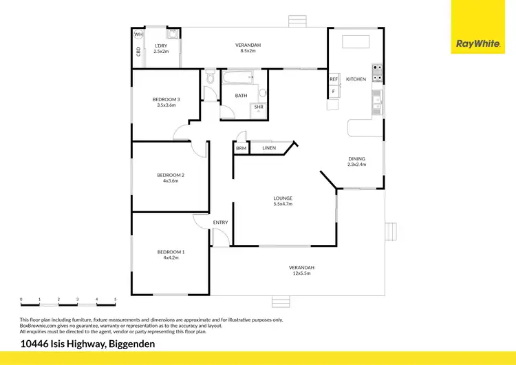 Floorplan of Homely rural property listing, 10446 Isis Highway, Biggenden QLD 4621
