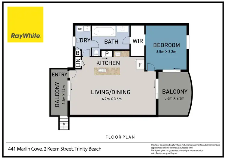 Floorplan of Homely unit listing, 441/2 Keem Street, Trinity Beach QLD 4879