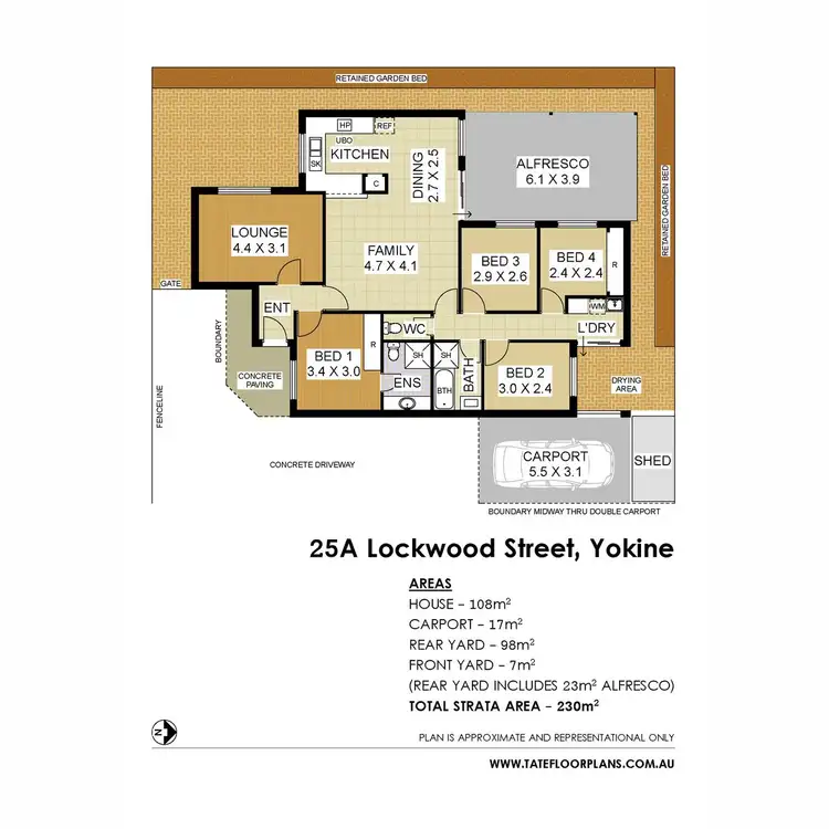 Floorplan of Homely house listing, 25A Lockwood Street, Yokine WA 6060