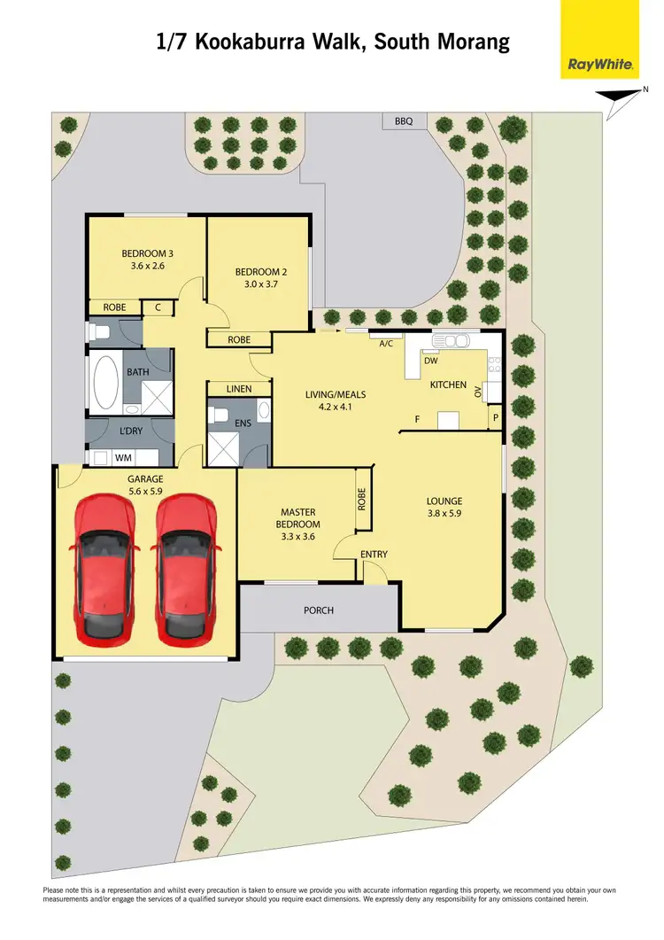 Floorplan of Homely house listing, 1/7 Kookaburra Walk, South Morang VIC 3752