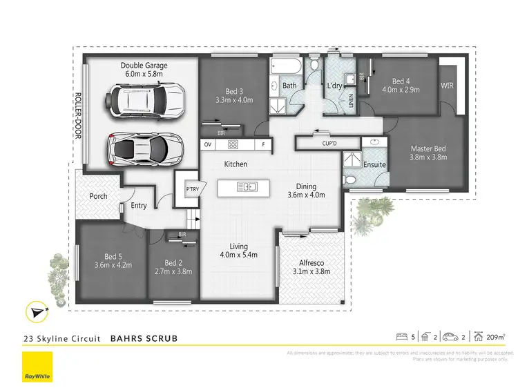 Floorplan of Homely house listing, 23 Skyline Circuit, Bahrs Scrub QLD 4207
