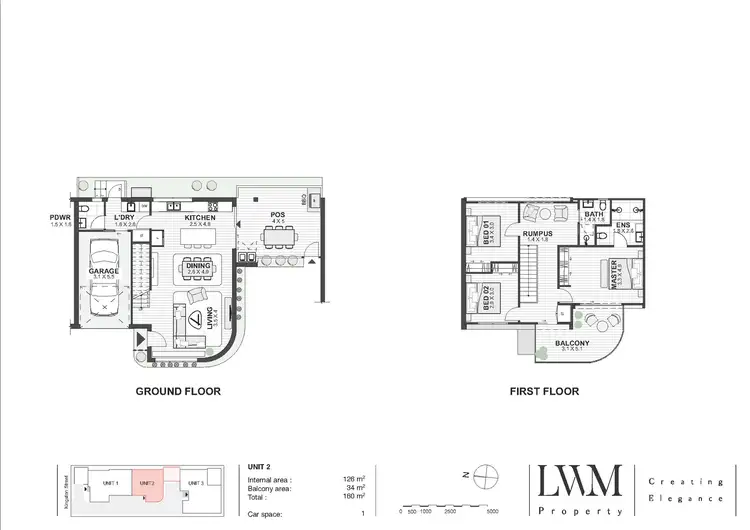 Floorplan of Homely townhouse listing, 2/71 Kingston Street, Oak Flats NSW 2529