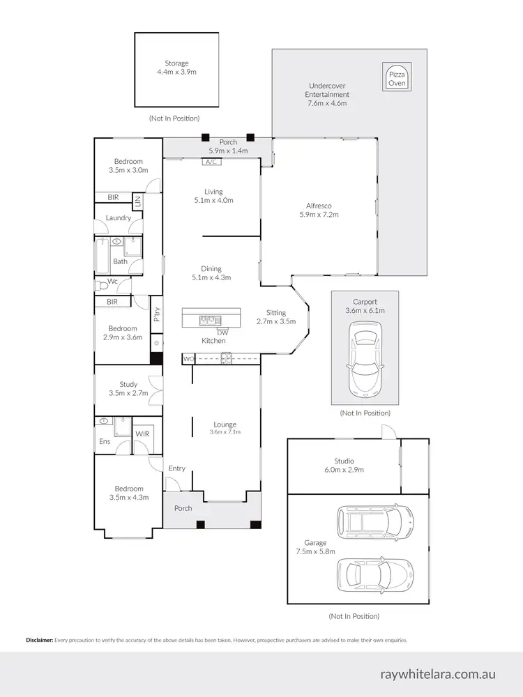 Floorplan of Homely house listing, 40 Gebbies Road, Lara VIC 3212