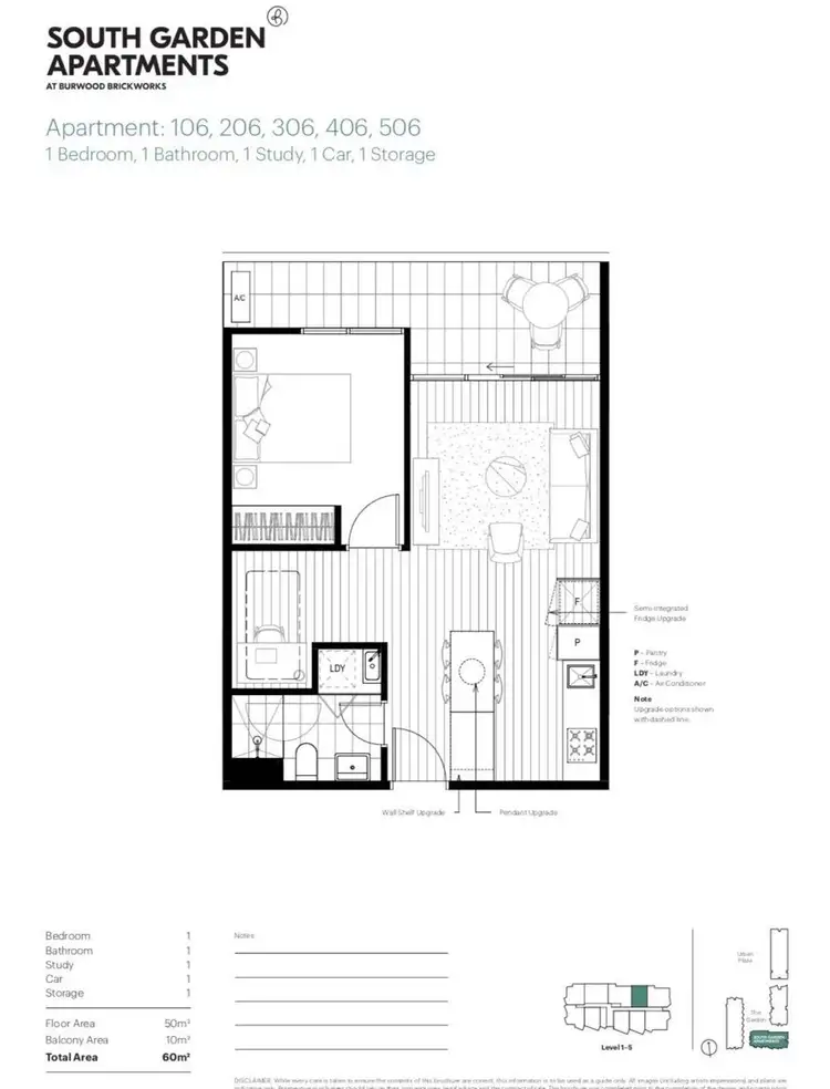 Floorplan of Homely apartment listing, 506/11 Foundation Boulevard, Burwood East VIC 3151