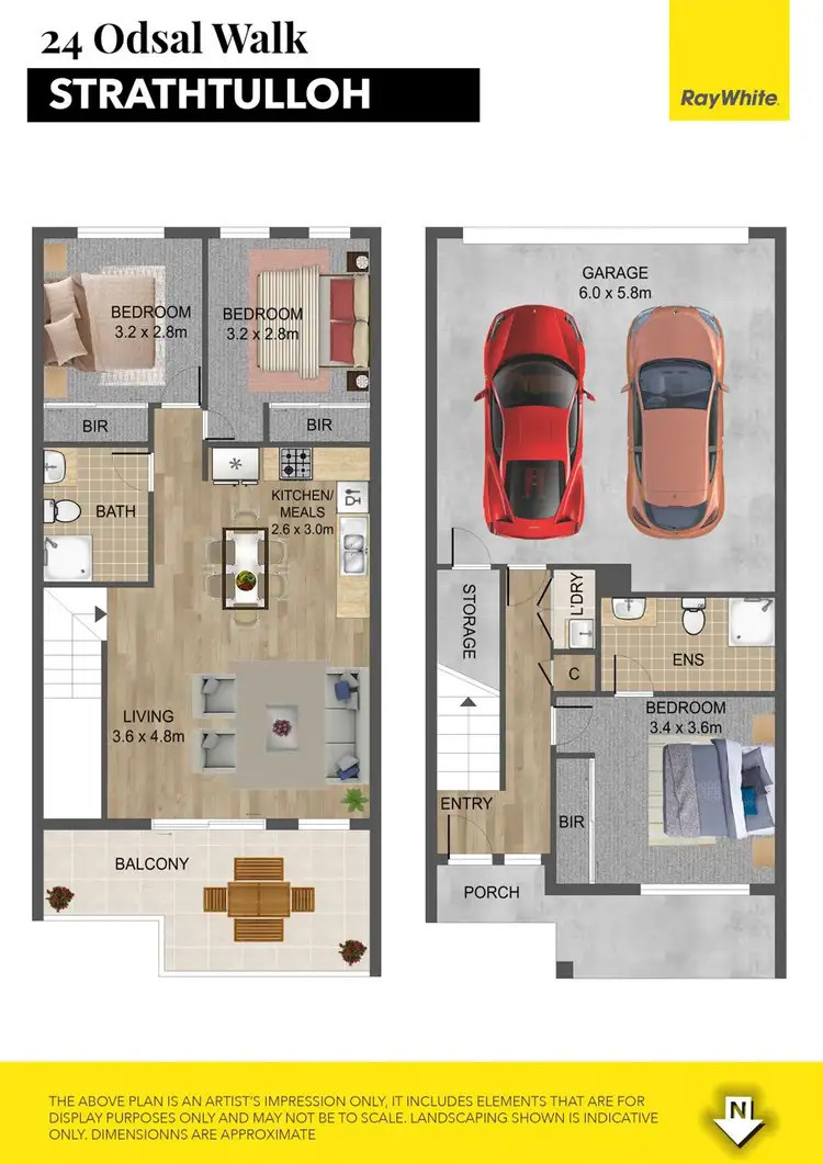 Floorplan of Homely house listing, 24 Odsal Walk, Strathtulloh VIC 3338