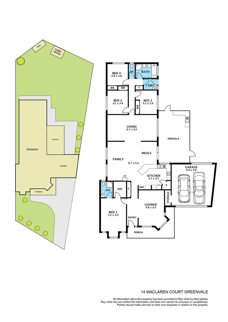 Floorplan of Homely house listing, 14 Maclaren Court, Greenvale VIC 3059