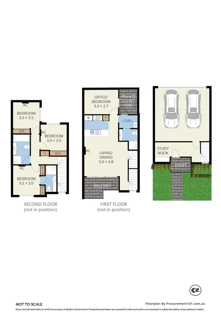 Floorplan of Homely townhouse listing, 3/7 Hay Street, Box Hill South VIC 3128