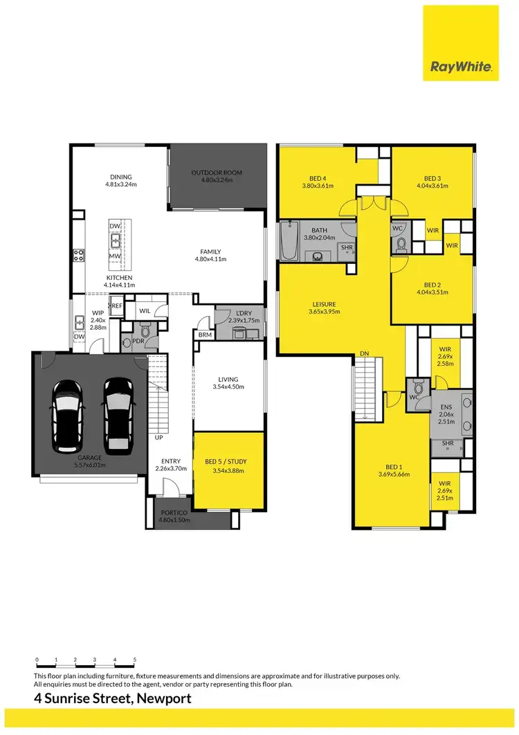 Floorplan of Homely house listing, 4 Sunrise Street, Newport QLD 4020