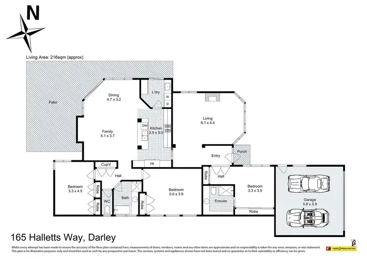 Floorplan of Homely house listing, 165 Halletts Way, Darley VIC 3340