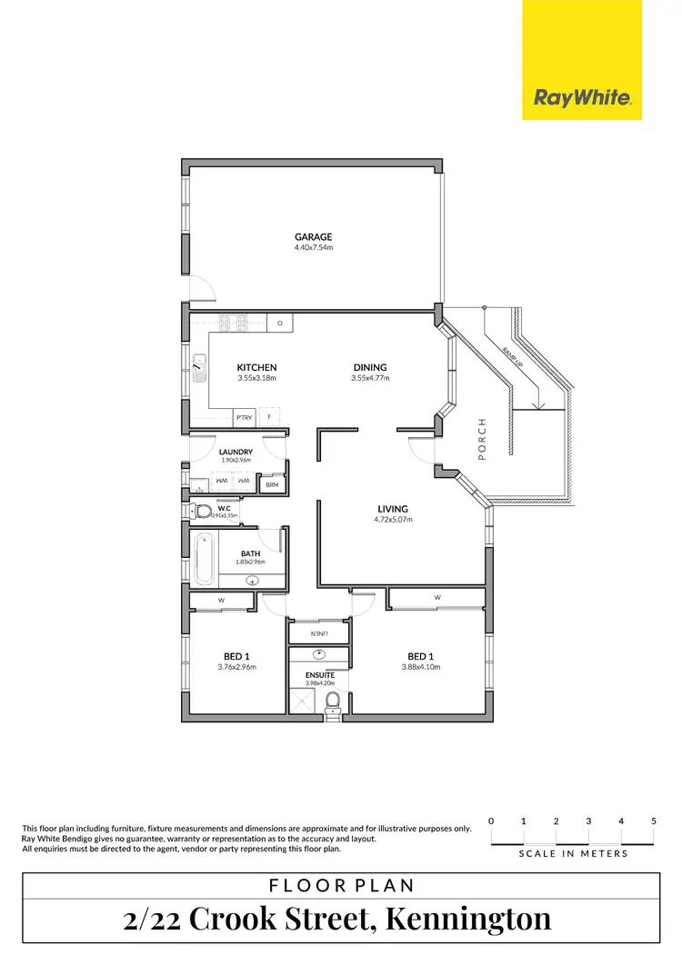 Floorplan of Homely house listing, 2/22 Crook Street, Kennington VIC 3550