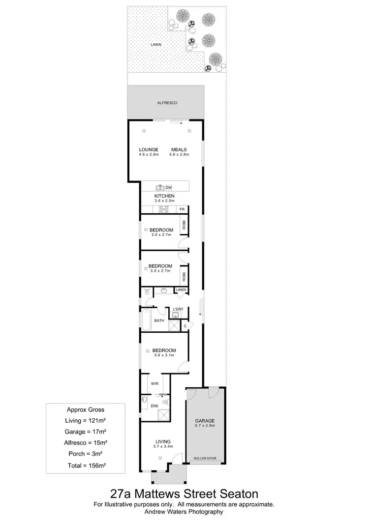 Floorplan of Homely house listing, 27A Matthews Avenue, Seaton SA 5023
