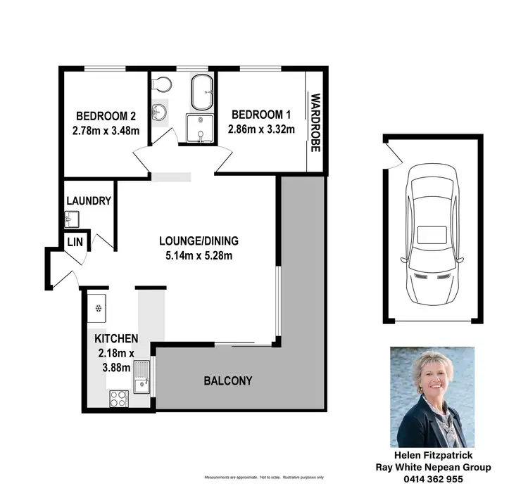 Floorplan of Homely unit listing, 15/30 Union Road, Penrith NSW 2750