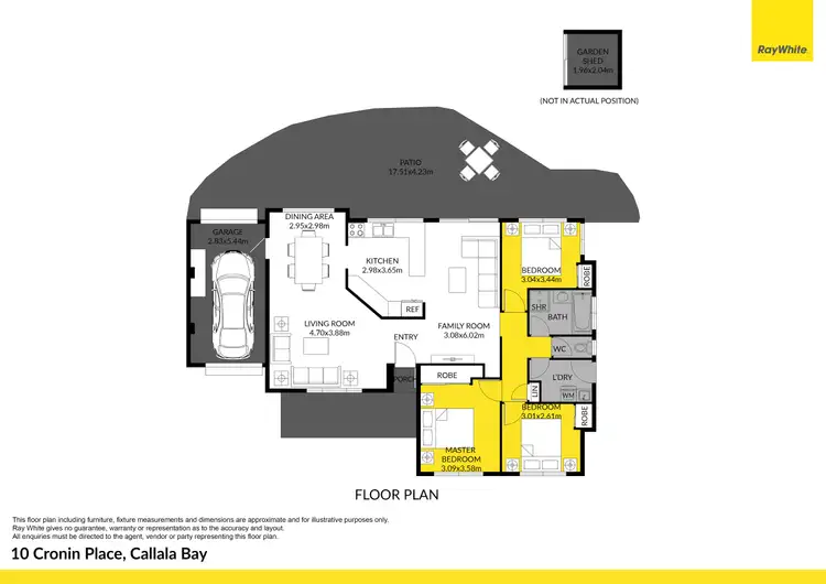 Floorplan of Homely house listing, 10 Cronin Place, Callala Bay NSW 2540