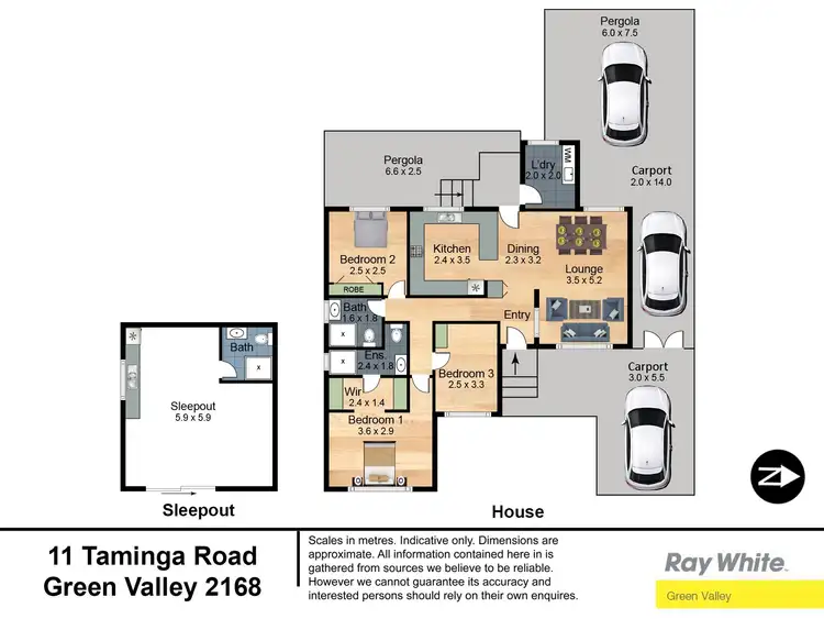 Floorplan of Homely house listing, 11 Taminga Road, Green Valley NSW 2168