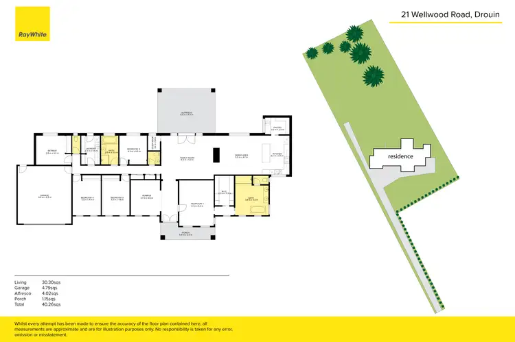 Floorplan of Homely house listing, 21 Wellwood Road, Drouin VIC 3818