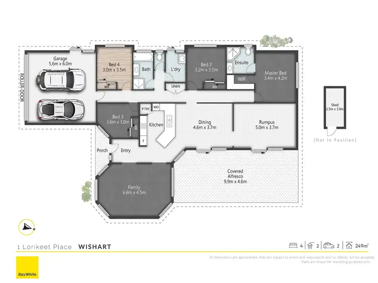 Floorplan of Homely house listing, 1 Lorikeet Place, Wishart QLD 4122