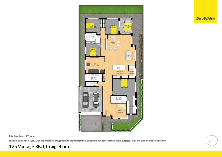 Floorplan of Homely house listing, 125 Vantage Boulevard, Craigieburn VIC 3064
