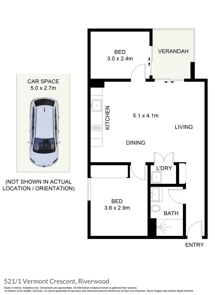 Floorplan of Homely apartment listing, 521/1 Vermont Crescent, Riverwood NSW 2210